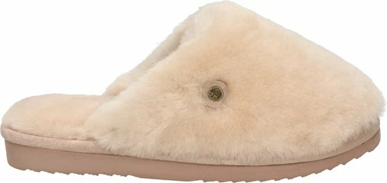 Warmbat Mungo Fur Dames Pantoffels - Stone - Maat 37 3 Warmbat Mungo Fur Dames Pantoffels - Stone - Maat 37