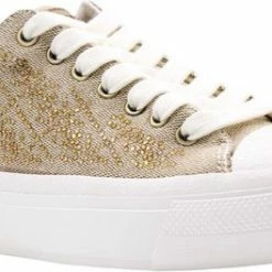 Guess JIANAA4 Dames Sneakers - Beige/Bruin - Maat 41 -Dames Winkel 550x264 12