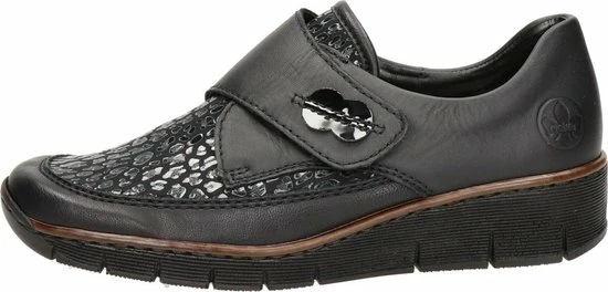 Rieker Instappers Zwart Synthetisch - Dames - Maat 39 10 Rieker Instappers Zwart Synthetisch - Dames - Maat 39 - Afbeelding 8