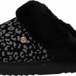 Warmbat Collie Dames Sloffen - Print Leopard Black - Maat 38 -Dames Winkel 550x266 9