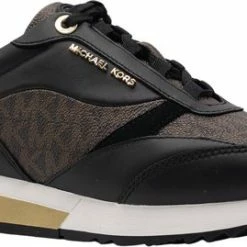 Michael Kors Allie Stride Dames Sneakers - Black/Brown - Maat 37 -Dames Winkel 550x269 1