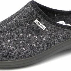 Rohde Dames Pantoffel Muil 6550-80 Grijs - Maat 38