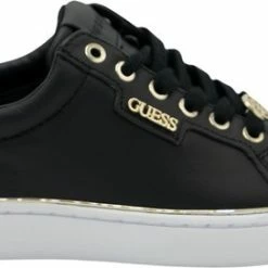 Guess Betea Dames Sneakers - Zwart/Bruin - Maat 36