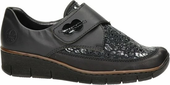 Rieker Instappers Zwart Synthetisch - Dames - Maat 39 4 Rieker Instappers Zwart Synthetisch - Dames - Maat 39 - Afbeelding 2