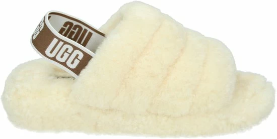 UGG Fluff Yeah Slide Dames Sloffen - Natural - Maat 40 16 UGG Fluff Yeah Slide Dames Sloffen - Natural - Maat 40 - Afbeelding 14