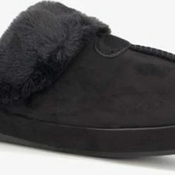 Thu!s Dames Pantoffels - Zwart - Maat 40 - Sloffen