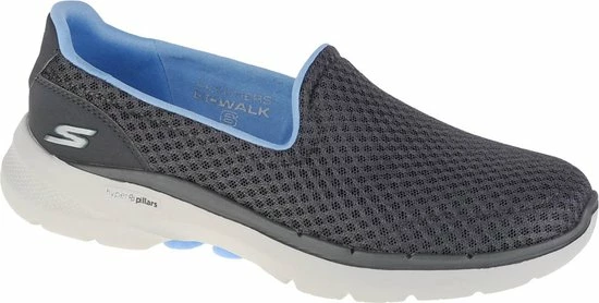 Skechers Go Walk 6 - Big Splash 124508-GYBL, Vrouwen, Grijs, Sneakers,Sportschoenen, Maat: 39 3 Skechers Go Walk 6 - Big Splash 124508-GYBL, Vrouwen, Grijs, Sneakers,Sportschoenen, Maat: 39