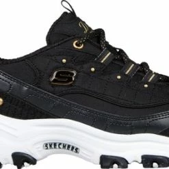 Skechers D'LITES - LADIES NIGHT Dames Sneakers - Zwart - Maat 41