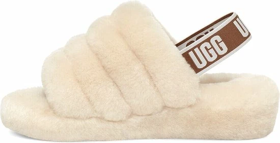 UGG Fluff Yeah Slide Dames Sloffen - Natural - Maat 40 5 UGG Fluff Yeah Slide Dames Sloffen - Natural - Maat 40 - Afbeelding 3