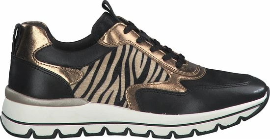 Tamaris Sneakers Zwart Leer 102406 - Dames - Maat 39 13 Tamaris Sneakers Zwart Leer 102406 - Dames - Maat 39 - Afbeelding 11