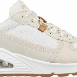 Skechers Uno - Layover Dames Sneakers - Off White - Maat 38