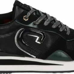 Cruyff Parkrunner Lux Lage Sneakers - Leren Sneaker - Dames - Zwart - Maat 39
