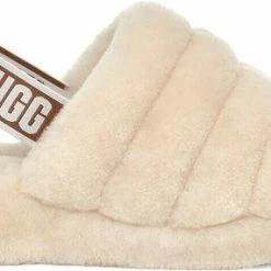 UGG Fluff Yeah Slide Dames Sloffen - Natural - Maat 40