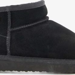 Hush Puppies Gevoerde Suede Dames Enkellaarsjes - Zwart - Maat 37 - Echt Leer -Dames Winkel 550x292 8