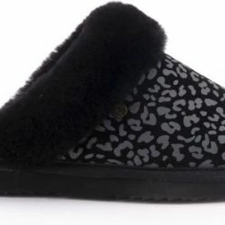 Warmbat Collie Dames Sloffen - Print Leopard Black - Maat 38 -Dames Winkel 550x295 11