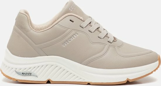 Skechers Arch Fit S-Miles- Mile Makers Dames Sneakers - Taupe - Maat 38 3 Skechers Arch Fit S-Miles- Mile Makers Dames Sneakers - Taupe - Maat 38