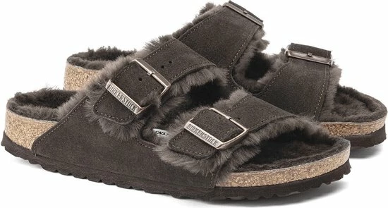 Birkenstock Arizona VL Lammfell Narrow Unisex Pantoffels - Mocha - Maat 43 7 Birkenstock Arizona VL Lammfell Narrow Unisex Pantoffels - Mocha - Maat 43 - Afbeelding 5