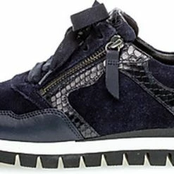 Gabor 438 Lage Sneakers - Dames - Blauw - Maat 41