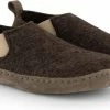 Travelin' In-Home Dames Sloffen - Wollen Pantoffels - Suede Zool - Bruin - Maat 38 -Dames Winkel 550x296 6