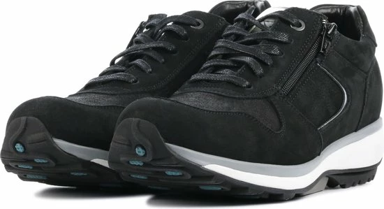 Xsensible Vrouwen Suède Lage Sneakers / Damesschoenen Jersey 30042 - Zwart - Maat 38 4 Xsensible Vrouwen Suède Lage Sneakers / Damesschoenen Jersey 30042 - Zwart - Maat 38 - Afbeelding 2