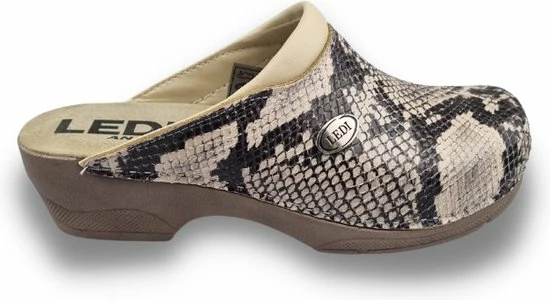 Medische PU Klompen - PU Klompen Met Kunststof Zool - Ziekenhuis Klompen - Zorgklompen - DINA CLOGS - Snakeskin - Maat 37 3 Medische PU Klompen - PU Klompen Met Kunststof Zool - Ziekenhuis Klompen - Zorgklompen - DINA CLOGS - Snakeskin - Maat 37