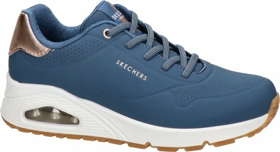 Skechers Uno Dames Sneaker - Blauw - Maat 40 4 Skechers Uno Dames Sneaker - Blauw - Maat 40 - Afbeelding 2