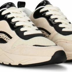 POSH By Poelman CAROCEL Dames Sneakers - Beige Multi - Maat 37 -Dames Winkel 550x301