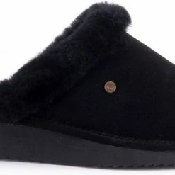 Warmbat Alice Dames Sloffen - Black/Black - Maat 39