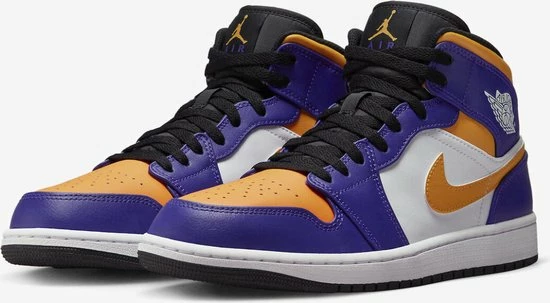 Nike Air Jordan 1 Mid “Lakers” - Maat: 40 3 Nike Air Jordan 1 Mid “Lakers” - Maat: 40