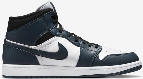 Nike Air Jordan 1 Mid, Amory Navy/White/-Black, Mid Teal, 554725 411, EUR 45 3 Nike Air Jordan 1 Mid, Amory Navy/White/-Black, Mid Teal, 554725 411, EUR 45