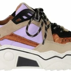 Dames Sneakers Dwrs Pluto Beige Lila Multi - Maat 39 -Dames Winkel 550x306