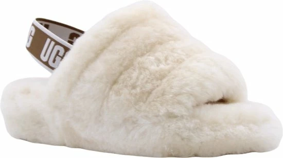 UGG Fluff Yeah Slide Dames Sloffen - Natural - Maat 40 19 UGG Fluff Yeah Slide Dames Sloffen - Natural - Maat 40 - Afbeelding 17