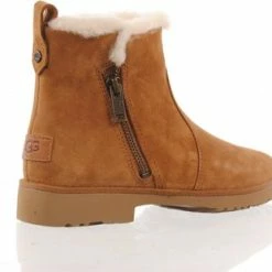 UGG Dameslaars Schapenwol 1123850 ROMELY ZIP - Camel - Maat 37 -Dames Winkel 550x310 1