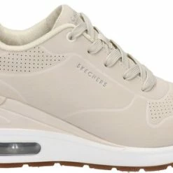 Skechers Million Air Sneakers Beige Synthetisch - Dames - Maat 38