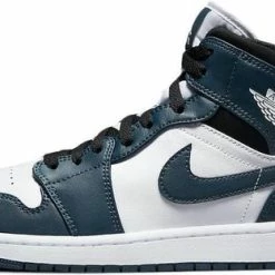 Nike Air Jordan 1 Mid, Amory Navy/White/-Black, Mid Teal, 554725 411, EUR 45 46 Nike Air Jordan 1 Mid, Amory Navy/White/-Black, Mid Teal, 554725 411, EUR 45 -Dames Winkel 550x312 14