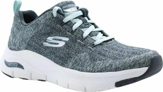 Skechers Arch Fit - Comfy Wave Dames Sneakers - Grey - Maat 38 3 Skechers Arch Fit - Comfy Wave Dames Sneakers - Grey - Maat 38