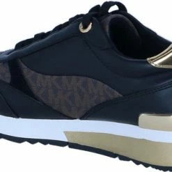 Michael Kors Allie Stride Dames Sneakers - Black/Brown - Maat 37 -Dames Winkel 550x313 1