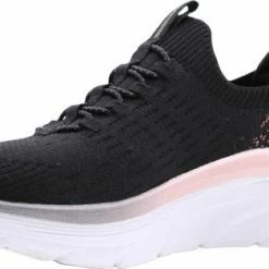 Skechers D'Lux Walker Vegan Zwarte Sneaker -Dames Winkel 550x314 3
