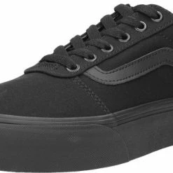 Vans Ward Platform Dames Sneakers - (Canvas) Black/Black - Maat 42 -Dames Winkel 550x325 5