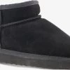 Hush Puppies Gevoerde Suede Dames Enkellaarsjes - Zwart - Maat 37 - Echt Leer -Dames Winkel 550x333 2