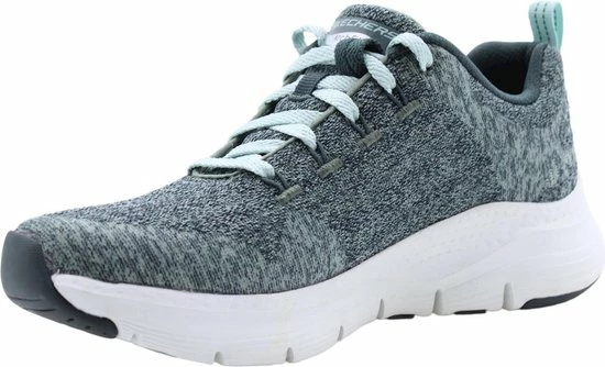 Skechers Arch Fit - Comfy Wave Dames Sneakers - Grey - Maat 38 4 Skechers Arch Fit - Comfy Wave Dames Sneakers - Grey - Maat 38 - Afbeelding 2