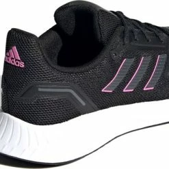 Adidas Runfalcon 2.0 Dames Sneakers - Core Black/Grey Six/Screaming Pink - Maat 39 1/3 -Dames Winkel 550x337
