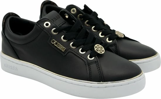 Guess Betea Dames Sneakers - Zwart/Bruin - Maat 36 8 Guess Betea Dames Sneakers - Zwart/Bruin - Maat 36 - Afbeelding 6