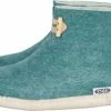 Esgii Vilten Damesslof High Boots Seagreen Colour:Zeegroen/ Ecru Size:40 -Dames Winkel 550x345