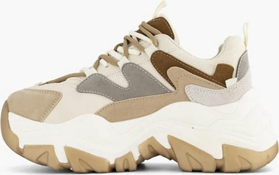 Oxmox Beige Chunky Sneaker - Maat 38 5 Oxmox Beige Chunky Sneaker - Maat 38 - Afbeelding 3