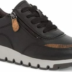 Jana Dames Sneakers - Zwart - Maat 38 - Uitneembare Zool -Dames Winkel 550x346 18