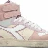Diadora Magic Basket Mid Icona Woman Hoge Sneakers - Leren Sneaker - Dames - Roze - Maat 39