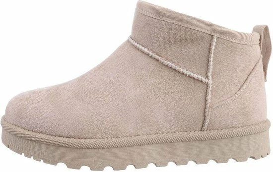 Yabalash Damen Klassische Stiefeletten - Beige 3 Yabalash Damen Klassische Stiefeletten - Beige
