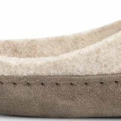 Travelin' Get-Home Dames Slip-On Sloffen - Wollen Pantoffels - Suede Zool - Zand Beige - Maat 41 -Dames Winkel 550x353 5