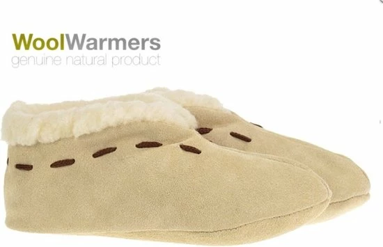 WoolWarmers - Spaanse Sloffen - Beige - Unisex - 100% Wol Maat 42 4 WoolWarmers - Spaanse Sloffen - Beige - Unisex - 100% Wol Maat 42 - Afbeelding 2